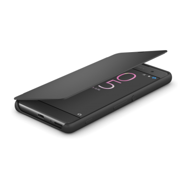 Оригинальный чехол FLIP COVER для Xperia XA Ultra. Цвет: графитовый черный