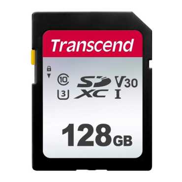 Карта памяти SD 128GB Class 10 U3 Transcend TS128GSDC300S