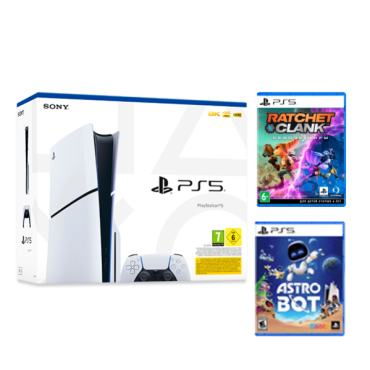 PlayStation 5 Slim + Ratchet & Clank Rift Apart + Astro Bot PS5, комплект