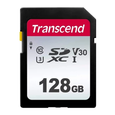 Карта памяти SD 128GB Class 10 U3 Transcend TS128GSDC300S
